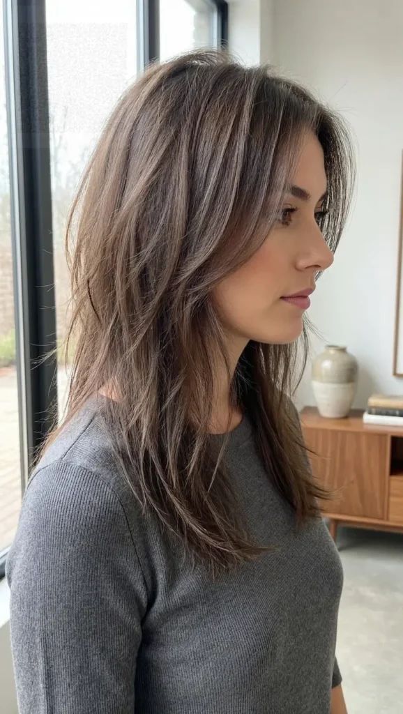 Straight Textured Wolf Cut — Wolf Cut Medium Hair