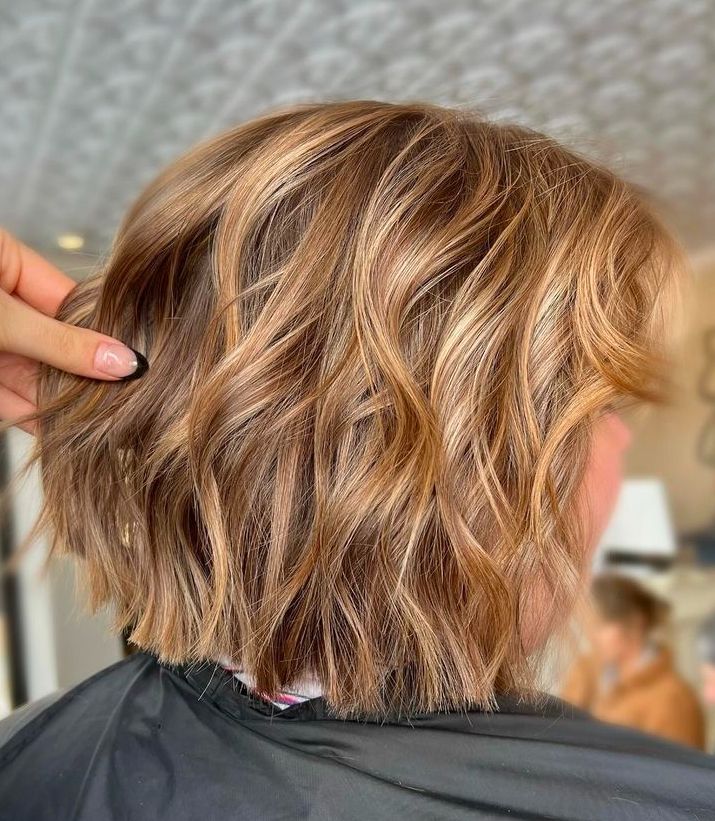 Warm Brown With Blonde Highlights Visual Idea Warm Brown With Blonde Highlights Visual Idea — Bob Haircuts