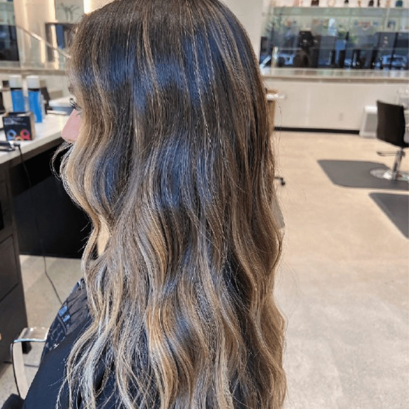 Back View Visual Idea — Highlights on Dark Hair