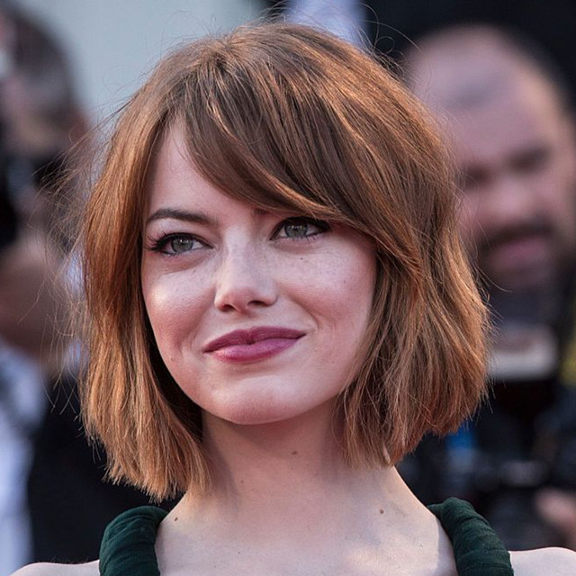 Vibrant Copper Red Wavy Bob — Hairstyles for Growing Out a Bob