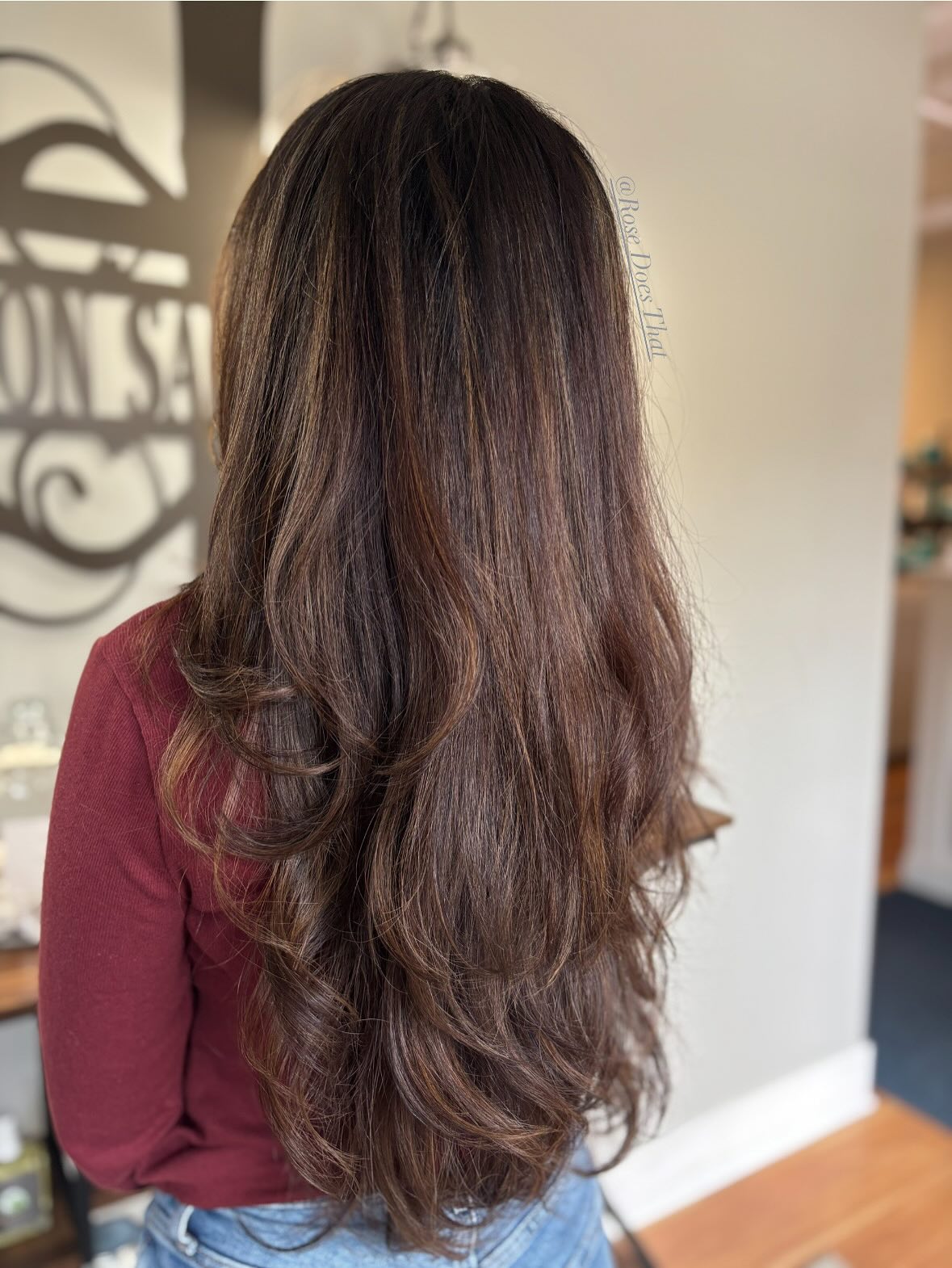 Thick Wavy Dark Brown With Layers — Long Layered Hair