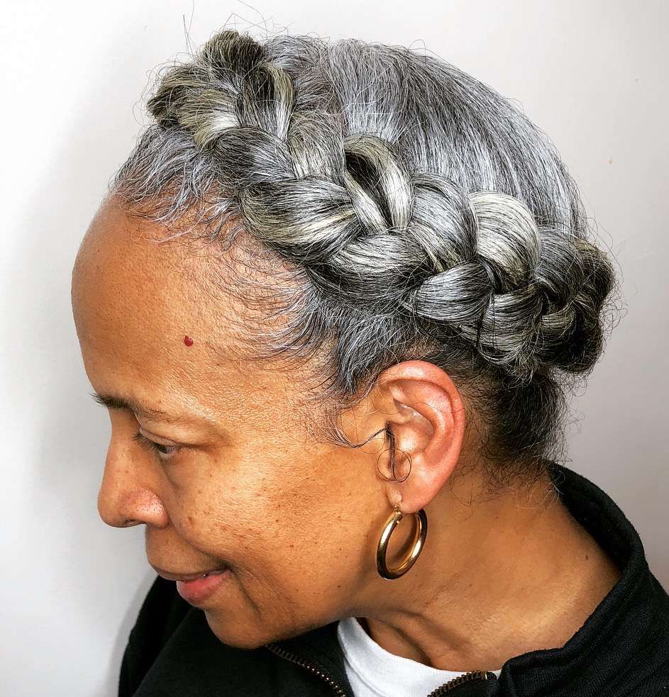 Shoulder Length Visual Idea Shoulder Length Visual Idea — Gray Natural Hair