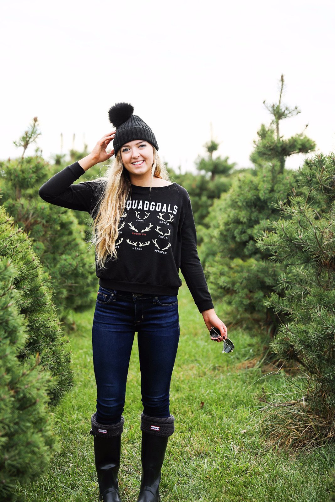 Graphic Sweatshirt and Jeans: Cozy Christmas Tree Farm Style Graphic Sweatshirt and Jeans: Cozy Christmas Tree Farm Style — Farm Outfits