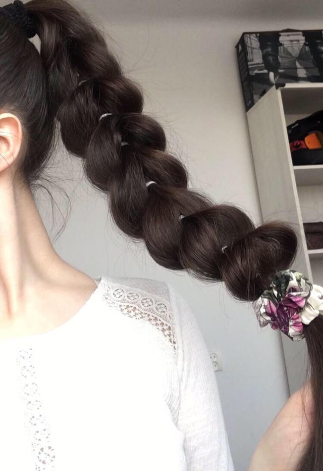 Extreme Volume Dark Brown Braid — Pull Through Braid