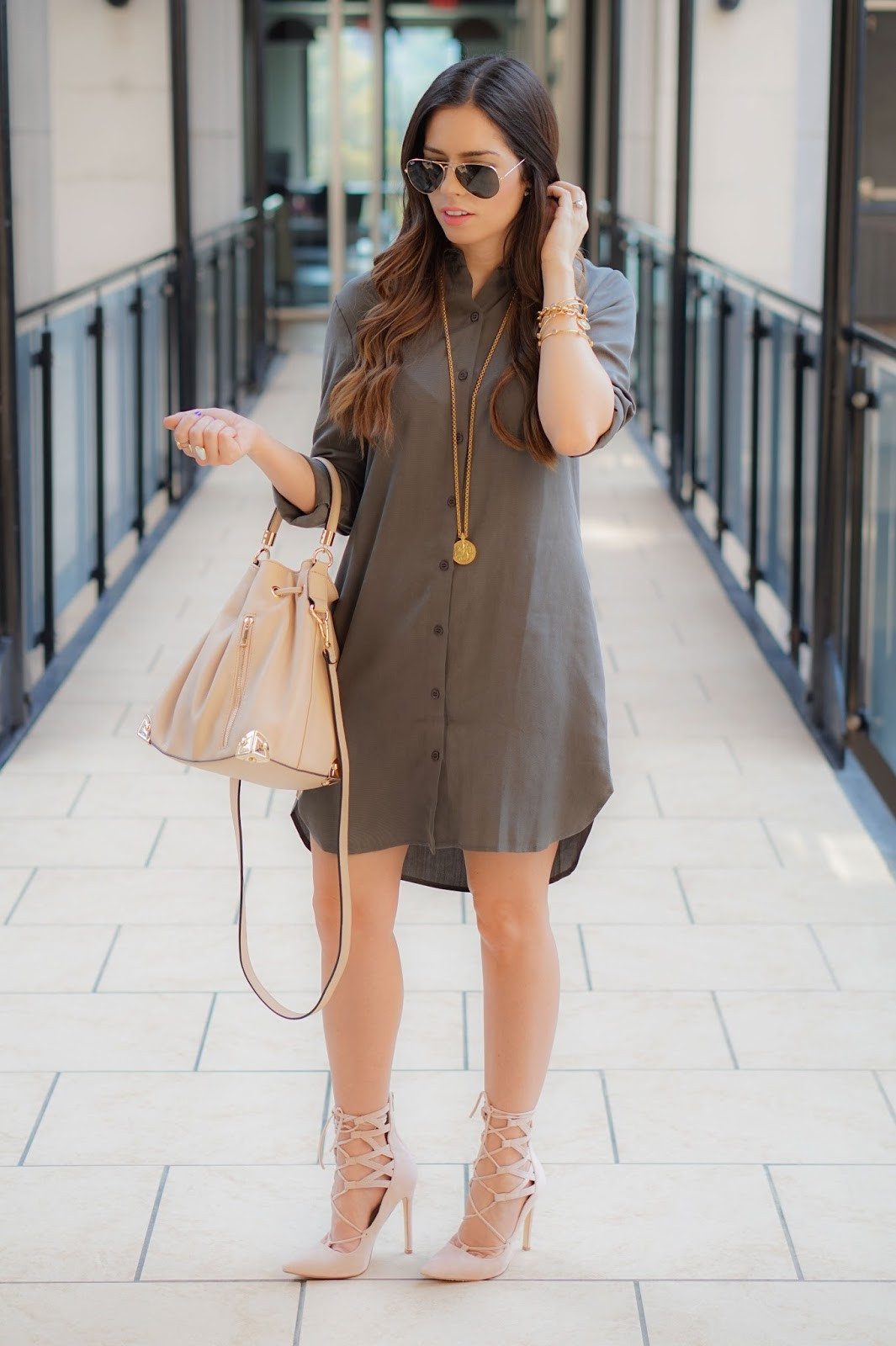 How to wear a shirt dress…