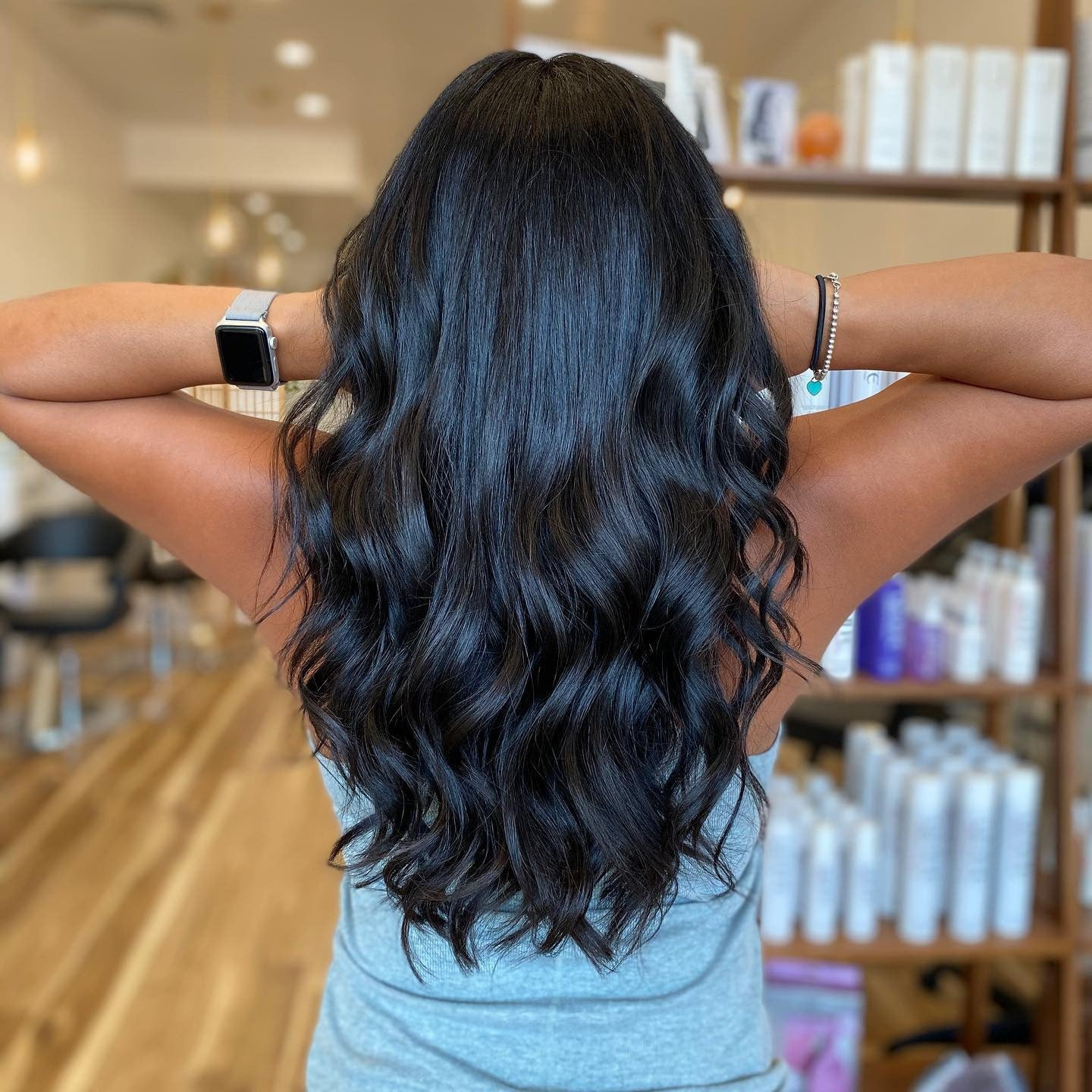 Back View Visual Idea — Soft Black Hair