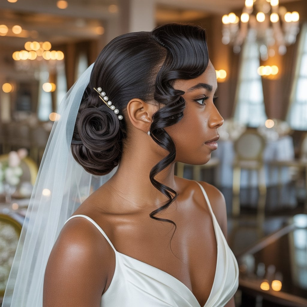 25 Wedding Hairstyles That Look Perfect With a Tiara, a Veil, or Both | Woman Getting Married