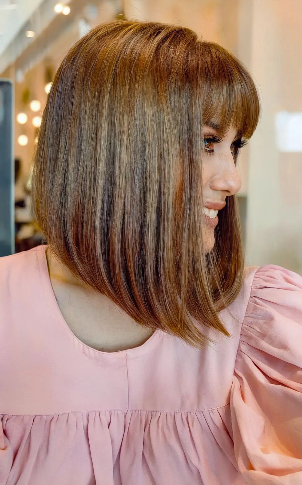 50 Best A-Line Bob with Bangs for a Modish Look