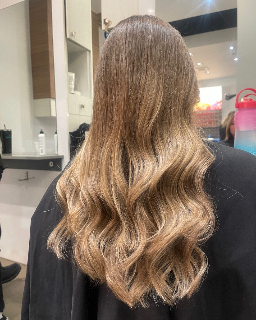 No Bangs Visual Idea — Bronde Hair