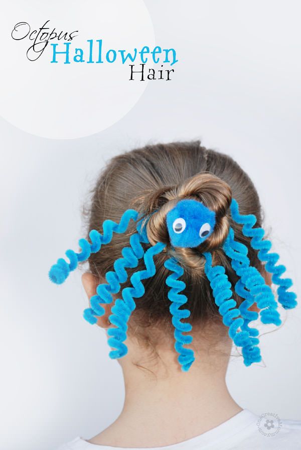 Octopus Bun With Googly Eyes — Wacky Hair Day Ideas