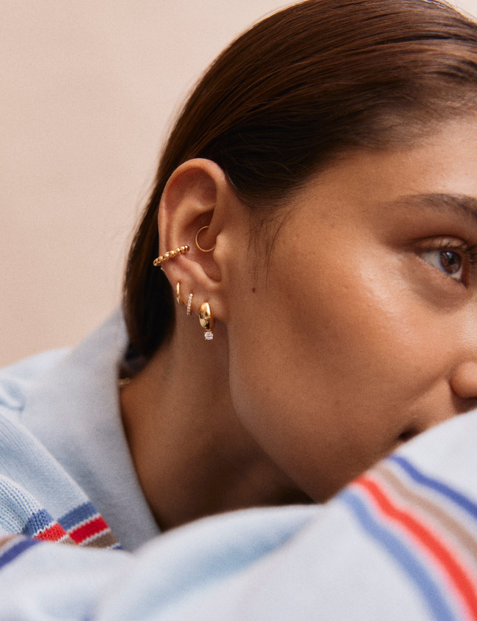 Stacked Gold Hoops for a Trendy Ear Stack — Hoop Earrings