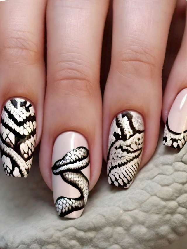 Any Visual Idea Any Visual Idea — Snake Print Nails