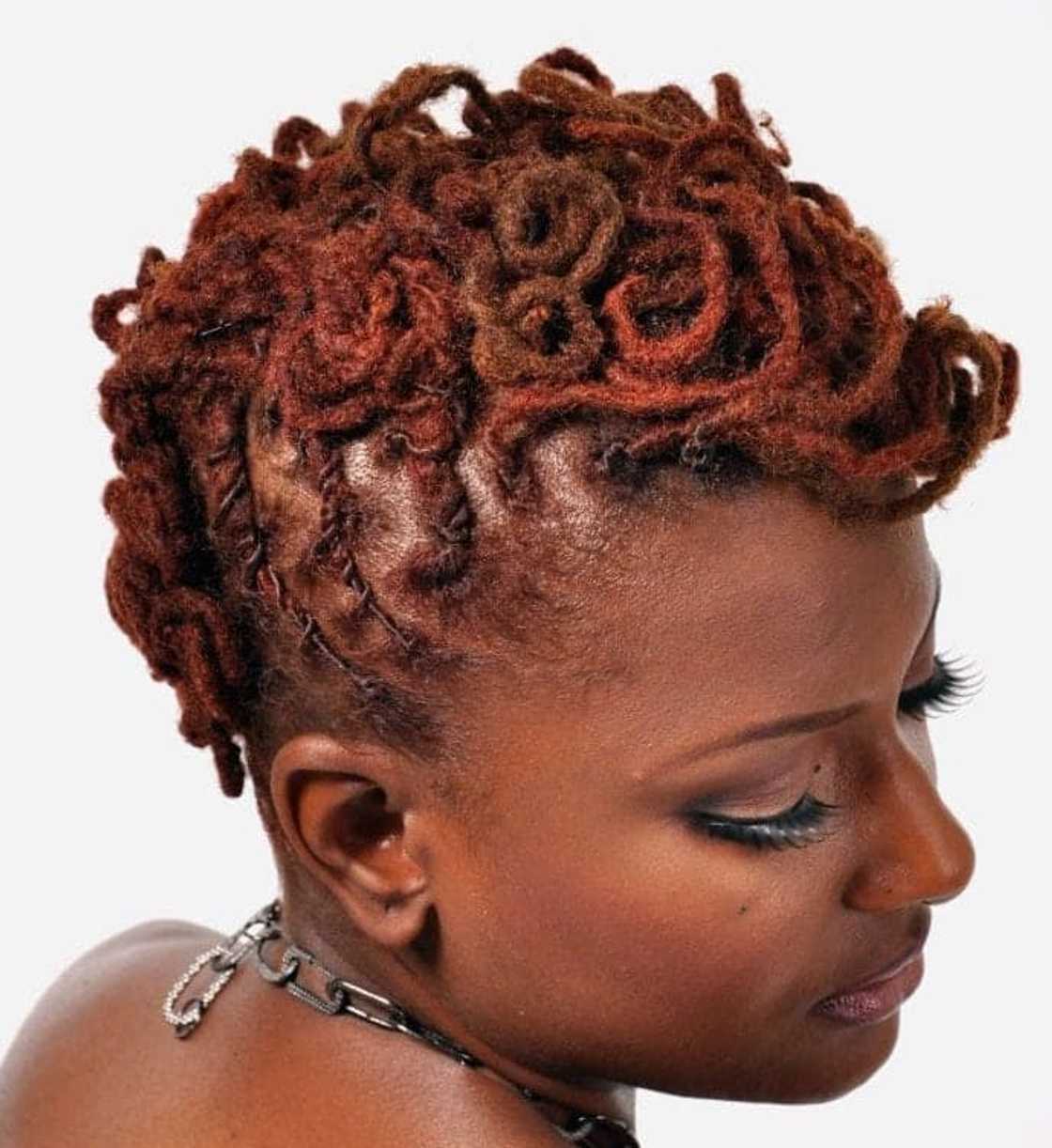 Short Coily Locs In Vibrant Hues — Loc Styles