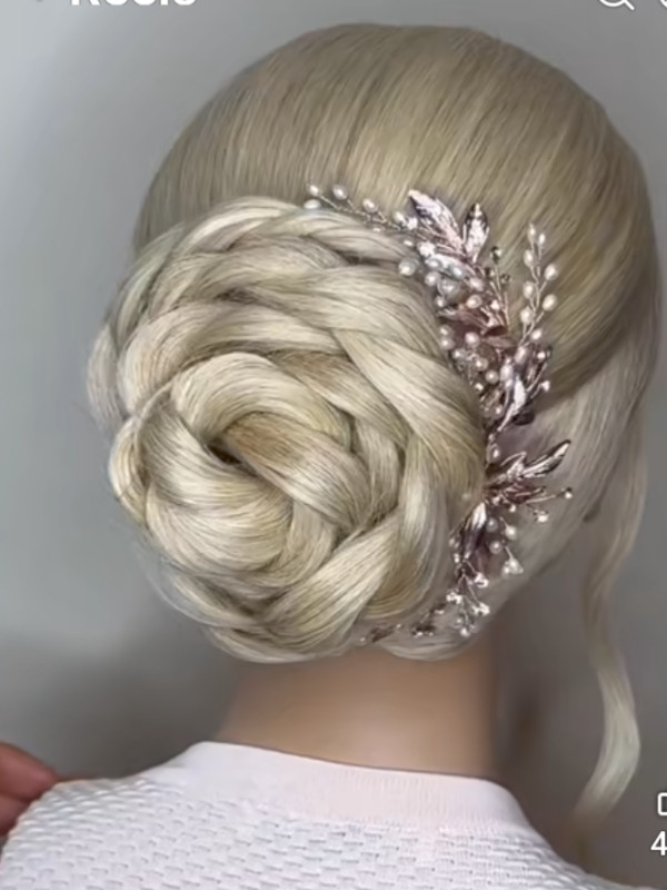 Ornate Braided Bun with Accessory — Prom Updos