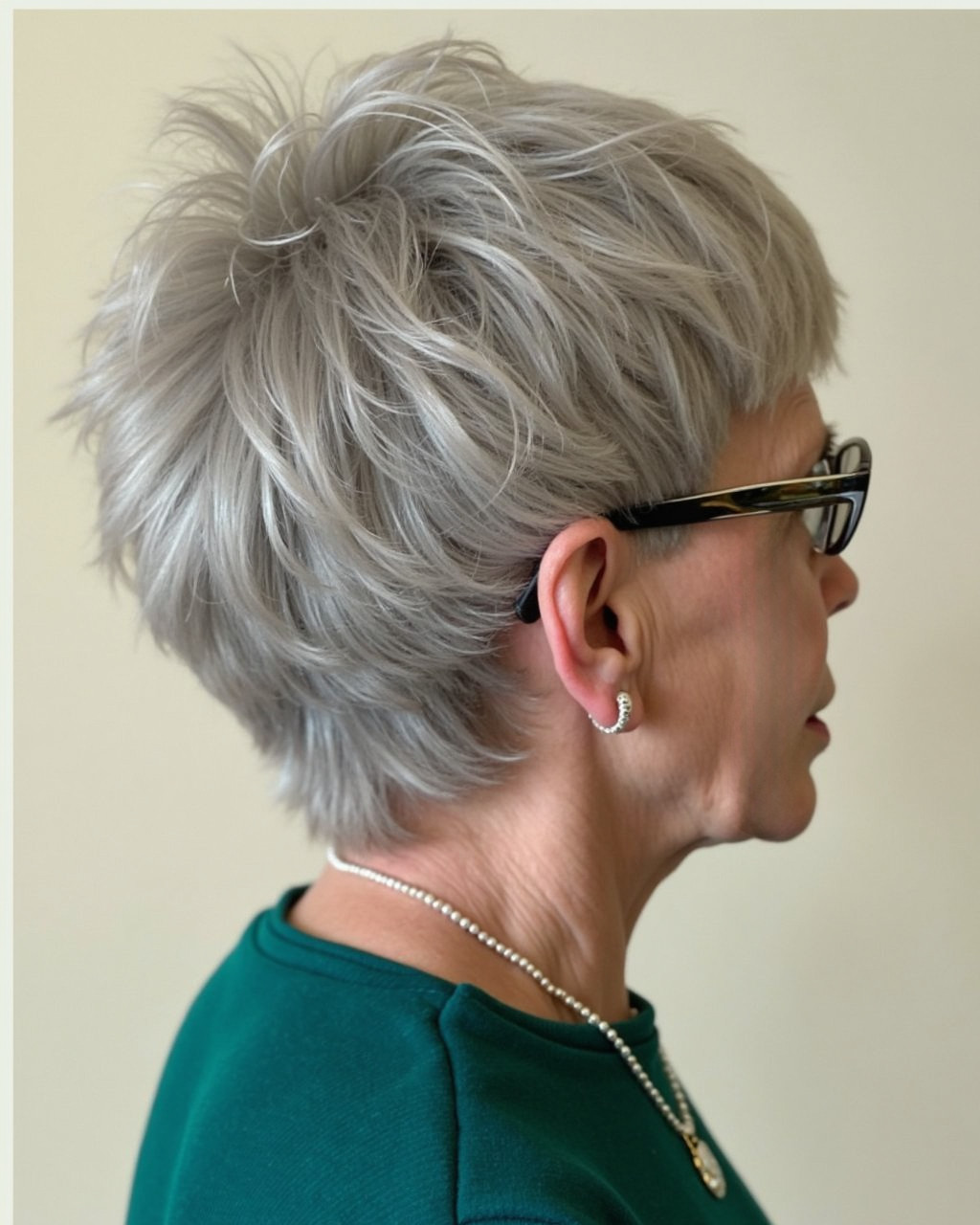Soft Textured Gray Pixie Soft Textured Gray Pixie — Gray Hair Styles for Women Over 60