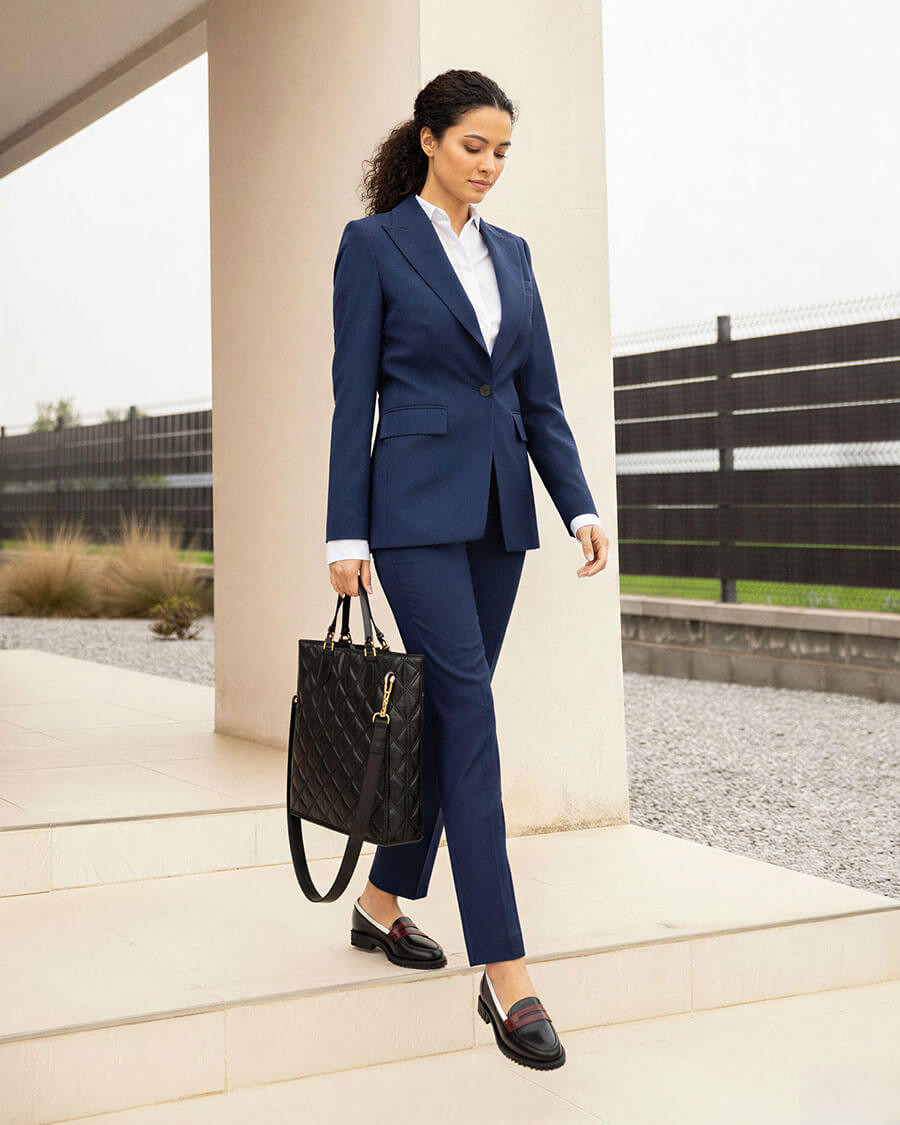 Sharp Navy Blue Suit with White Shirt Sharp Navy Blue Suit with White Shirt — Stealth Wealth Outfits