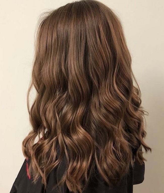Light Brown Base With Caramel Mocha Dimension — Mocha Brown Hair
