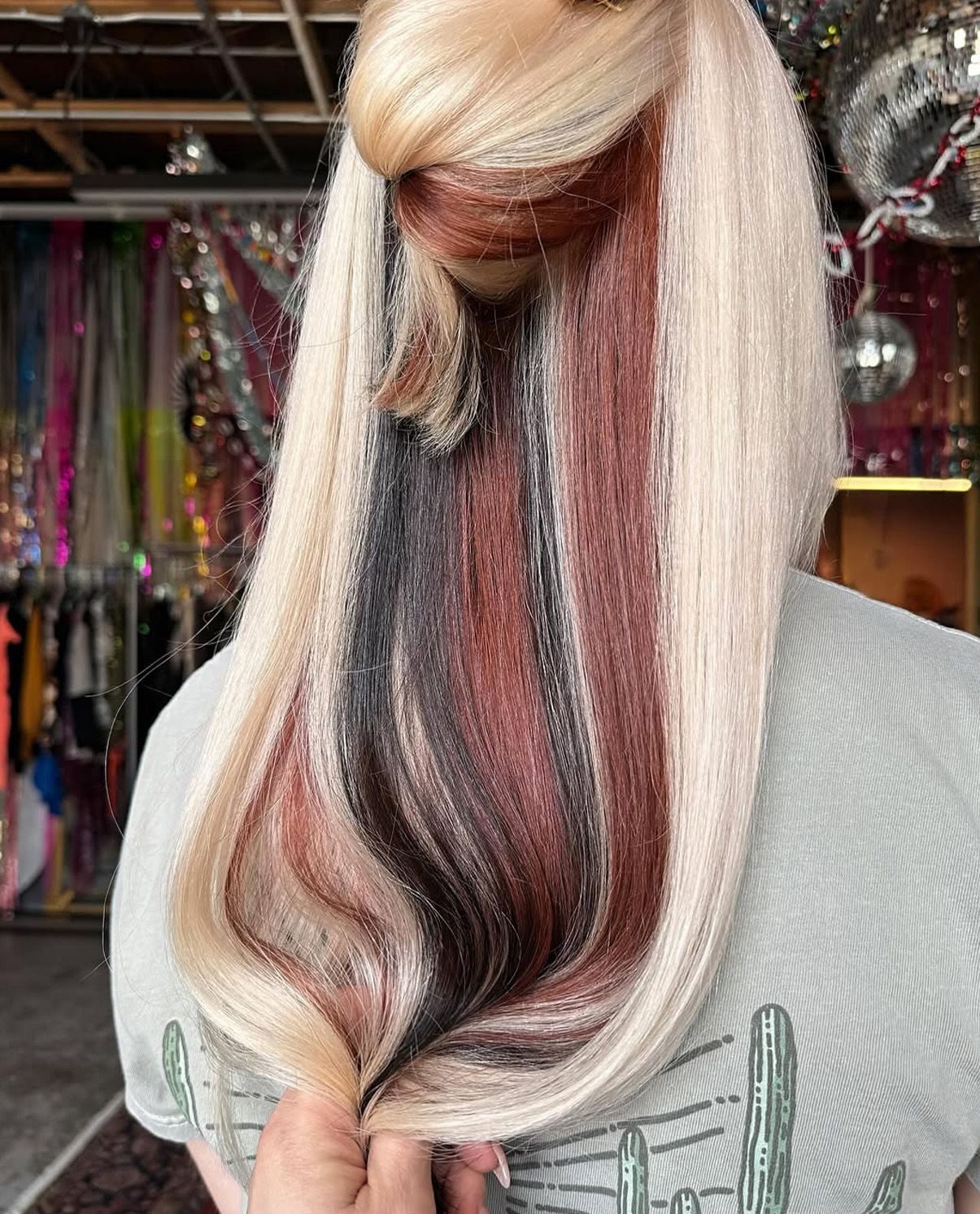 Straight Cut With Vertical Stripes Straight Cut With Vertical Stripes — Calico Hair