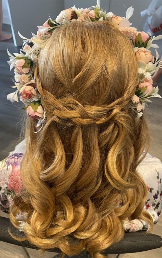 Half Up Half Down Visual Idea Half Up Half Down Visual Idea — Flower Girl Hairstyles