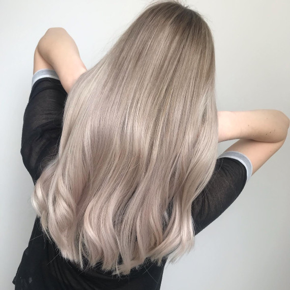 Ash Blonde With Dark Roots And Subtle Lowlights Ash Blonde With Dark Roots And Subtle Lowlights