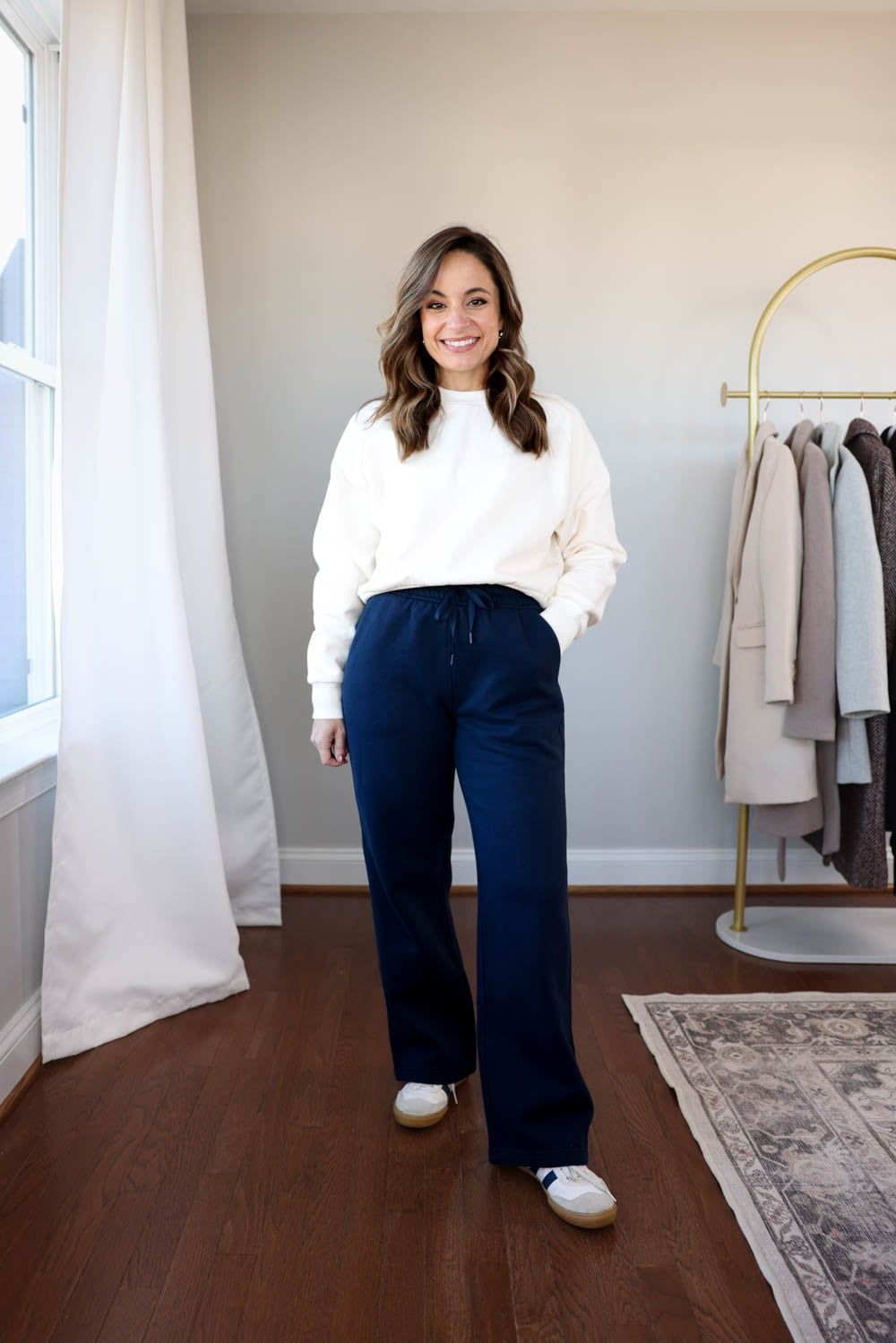 Comfortable Casual with Navy Wide-Leg Joggers Comfortable Casual with Navy Wide-Leg Joggers — Jogger Outfits