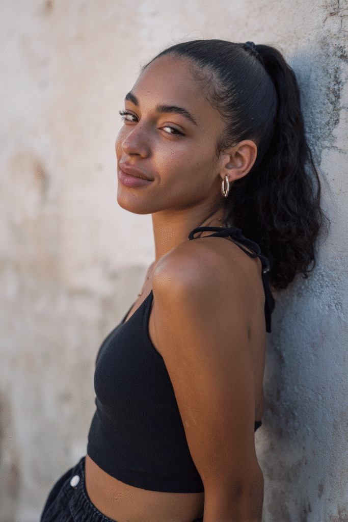 High Ponytail With Loose Waves — Ponytail Hairstyles for Black Women