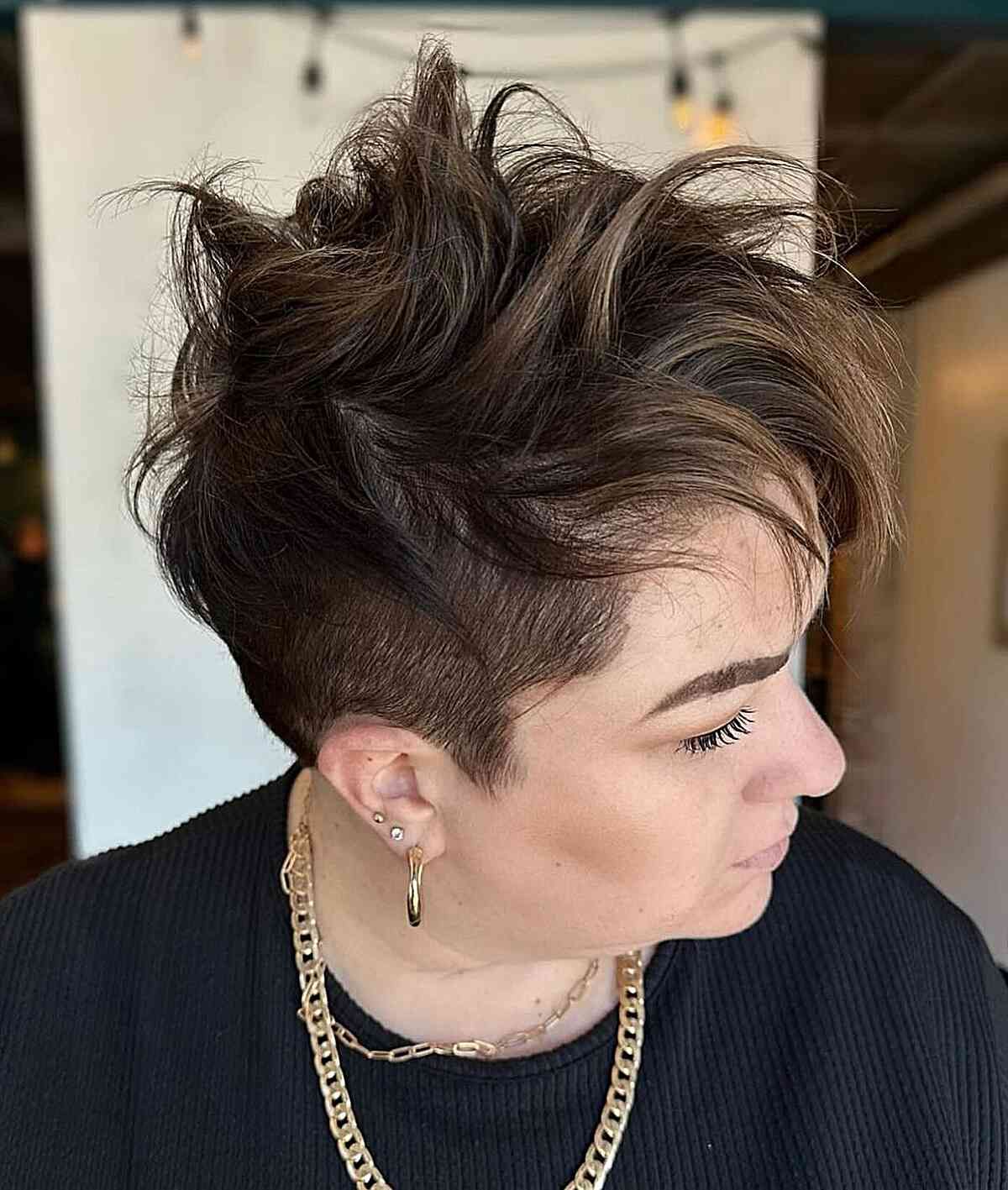 Spiky Grey Pixie With Root Contrast — Pixie Haircuts