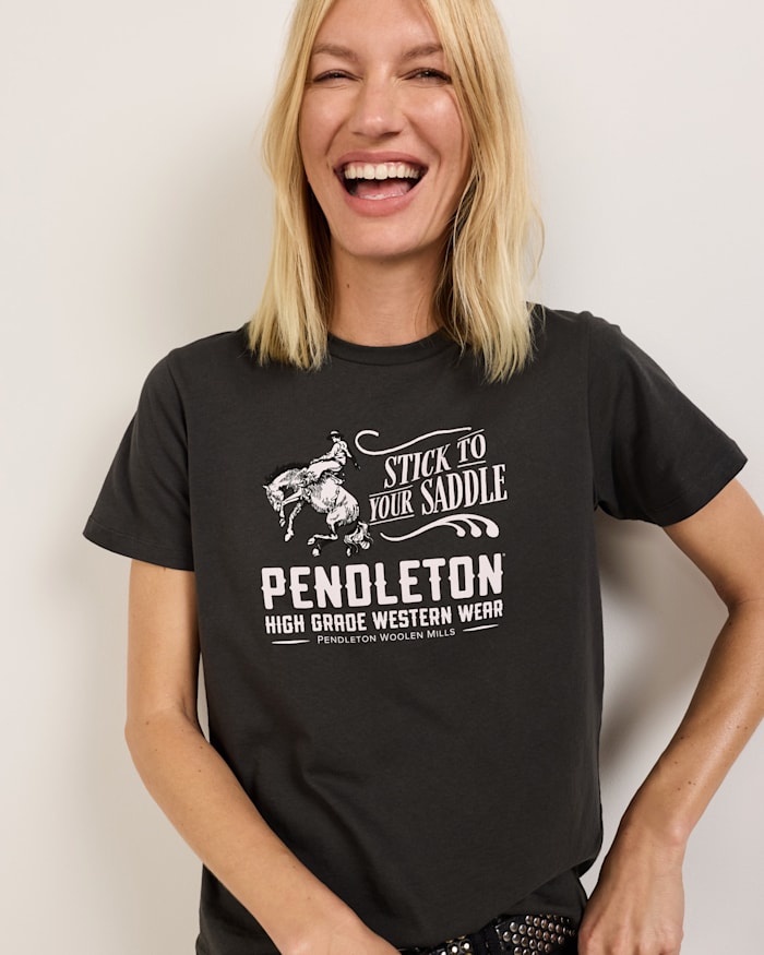 Western Wear Graphic Tee with Denim and Sneakers Graphic Tees