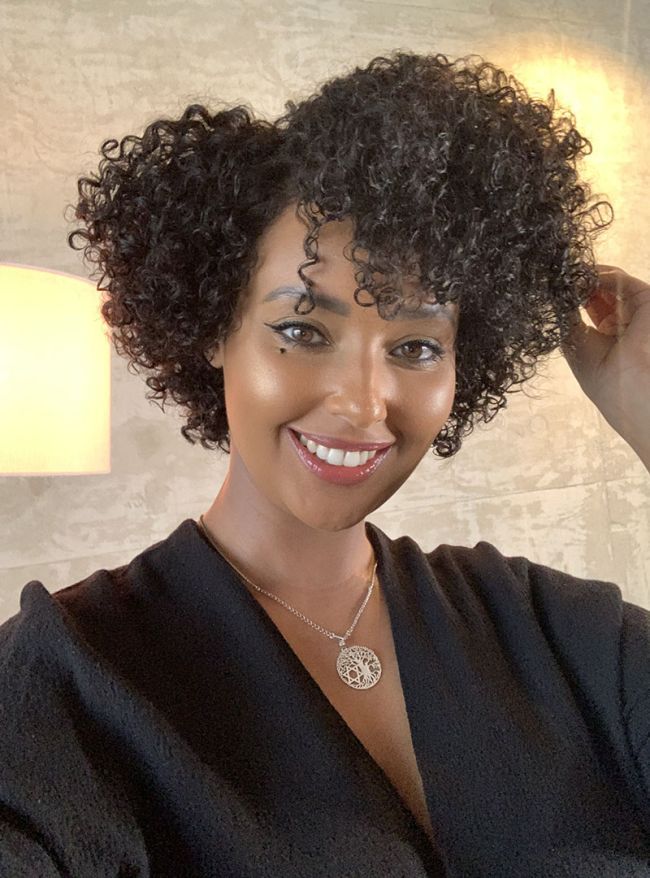 Short Voluminous Black Curly Bob Short Voluminous Black Curly Bob — Natural Hair Bob