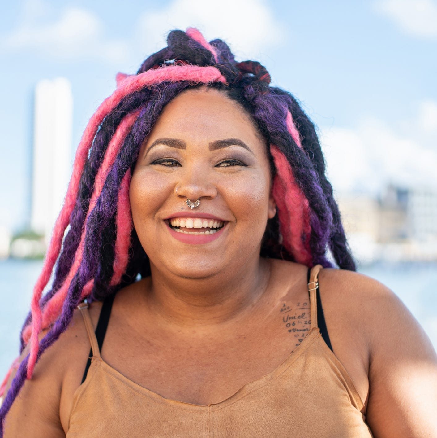 Vibrant Pink and Purple Locs — Loc Colors