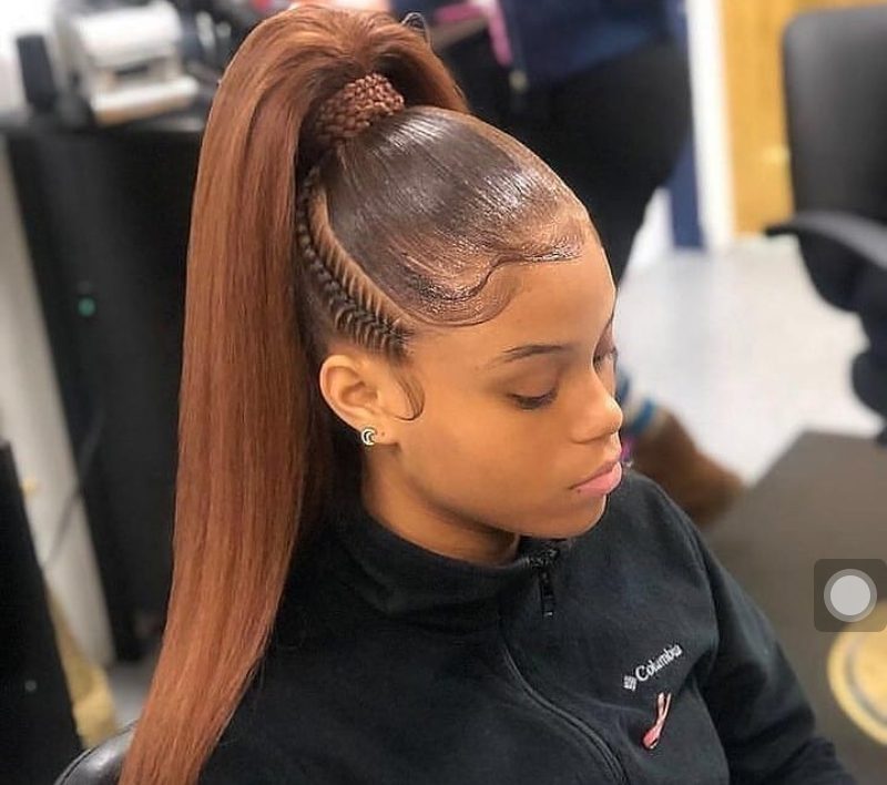 High Ponytail with Cornrow Braids High Ponytail with Cornrow Braids — Birthday Hairstyles