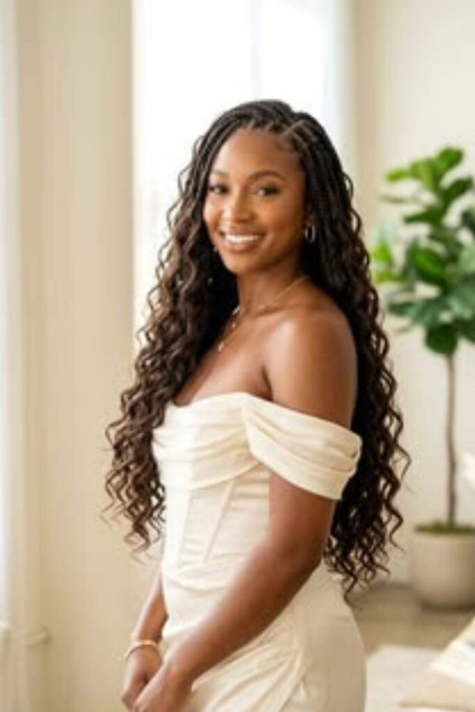 Layered Visual Idea — Braids for Wedding