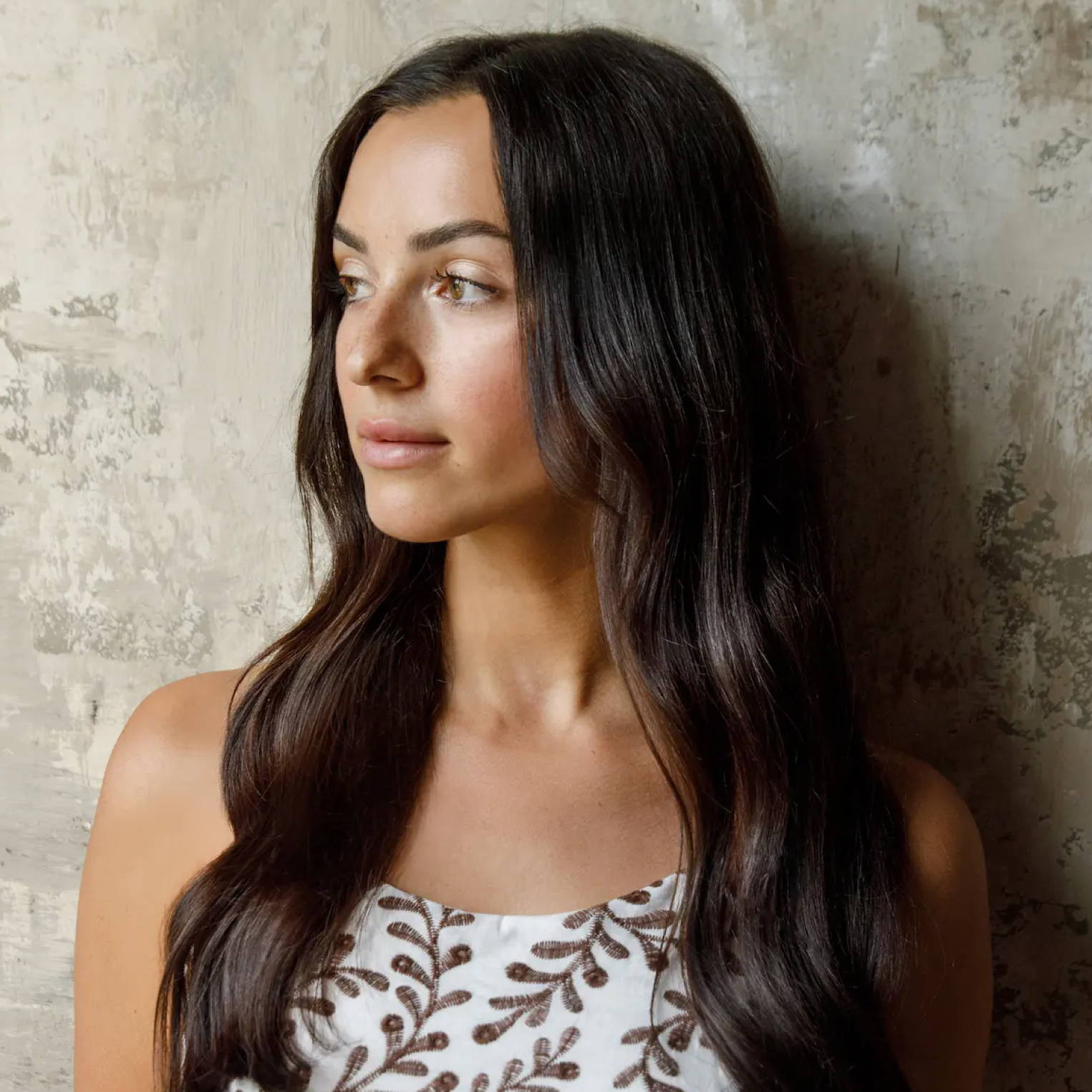Dark Brown With Subtle Warm Highlights Dark Brown With Subtle Warm Highlights — Hair Color for Olive Skin Brown Eyes