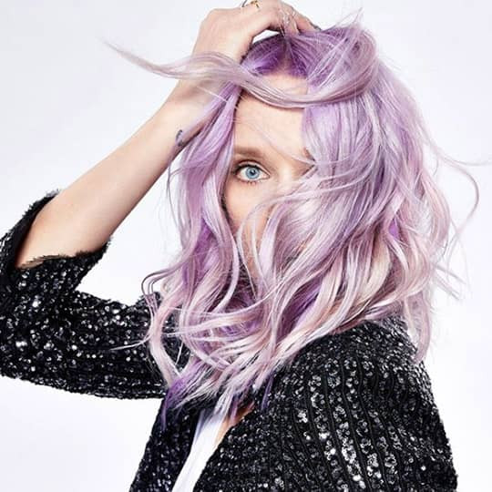 Pastel Lilac Layers With Blonde — Lilac Hair