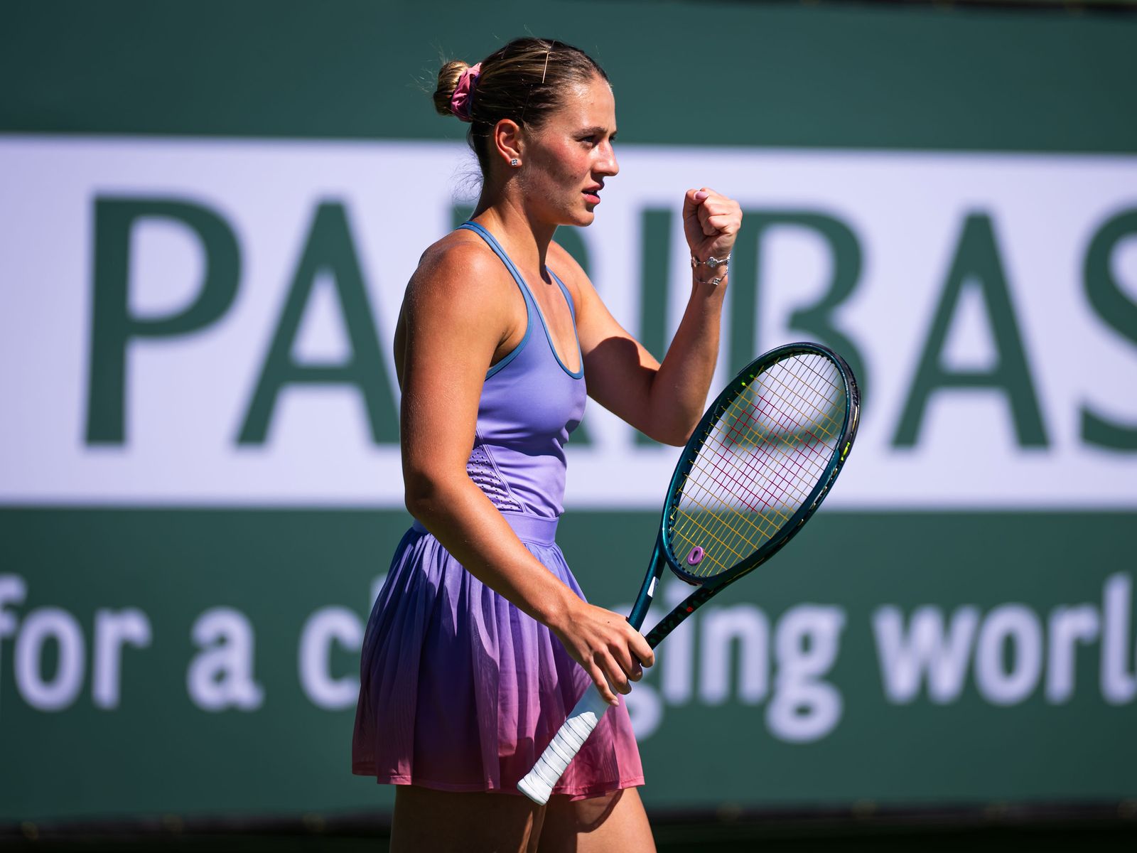 Gradient Purple to Pink and Blue Tennis Dress — Tennis Dresses