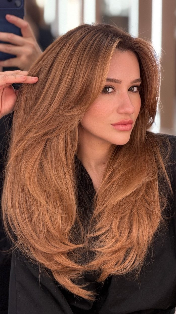 Warm Blonde With Caramel Balayage Face Frame Warm Blonde With Caramel Balayage Face Frame — Caramel Blonde