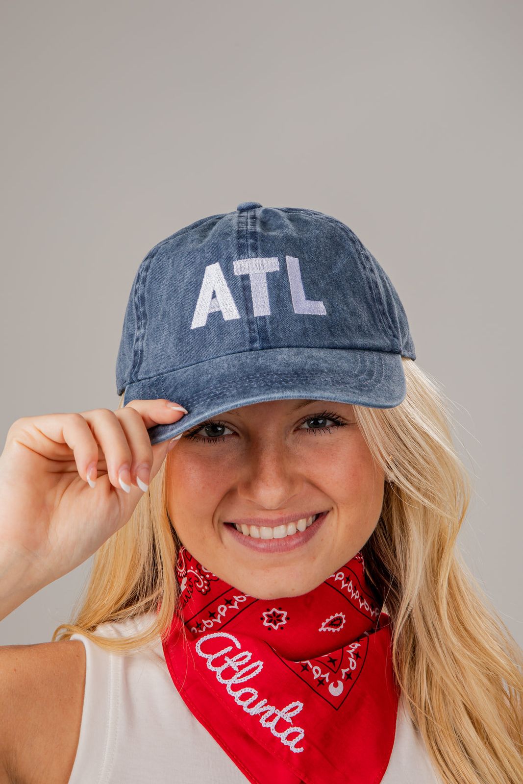 Atlanta Branded Cap and Bandana: Casual Accessory Focus — Atlanta Outfits