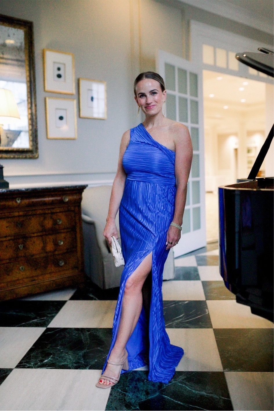 Flowing Beige Silk Slip Dress for Elegant Galas — Gala Outfits