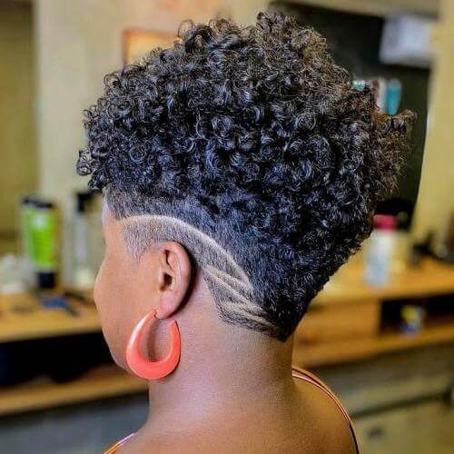 Layered Cut With Shaved Design — 4C Hairstyles