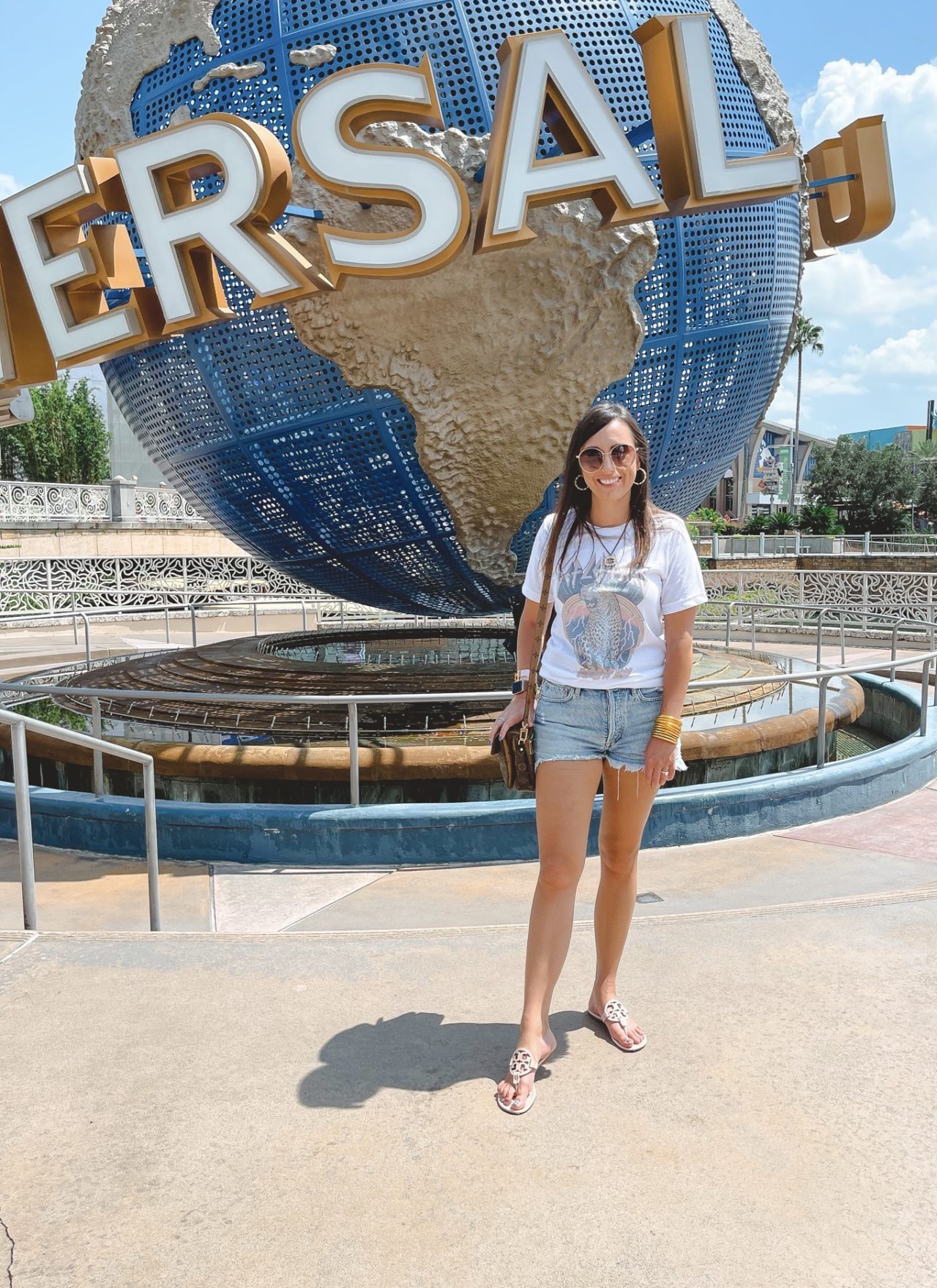 Casual Cool with a Graphic Tee and Denim Shorts Casual Cool with a Graphic Tee and Denim Shorts — Universal Studios Outfits
