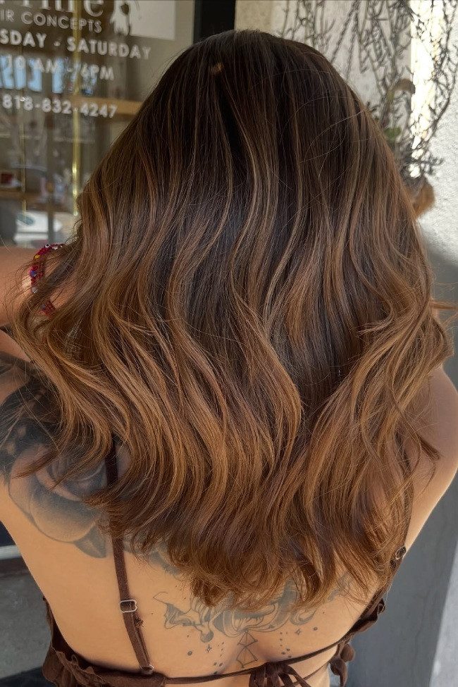 Layers Visual Idea Layers Visual Idea — Caramel Brown Hair