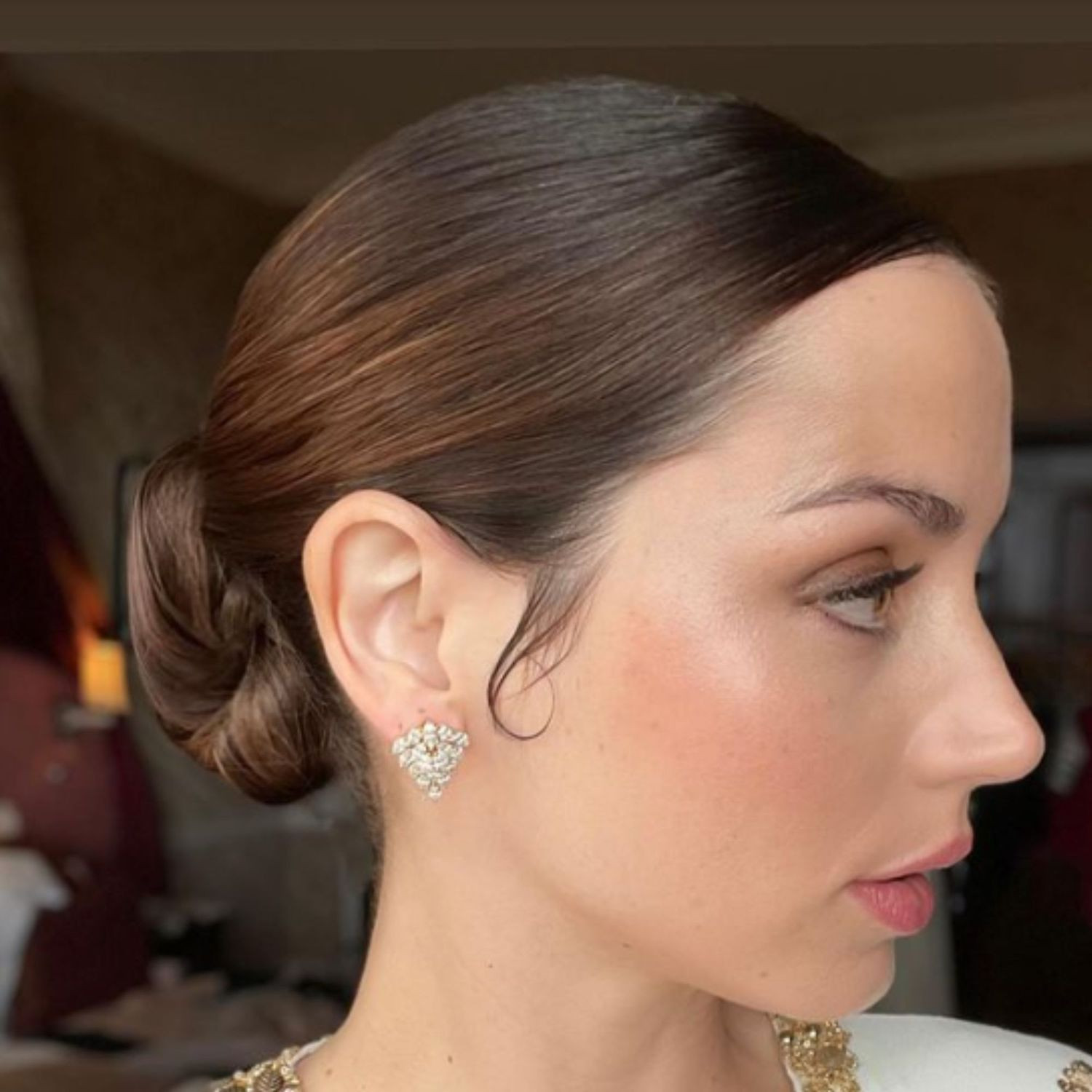 Sleek Dark Brown Low Bun Sleek Dark Brown Low Bun — Ballet Hairstyles