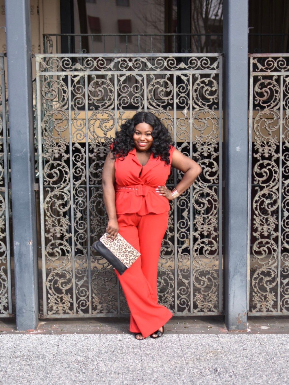 Belted Wide-Leg Jumpsuit for a Defined Silhouette Belted Wide-Leg Jumpsuit for a Defined Silhouette — Outfits for Apple Shape
