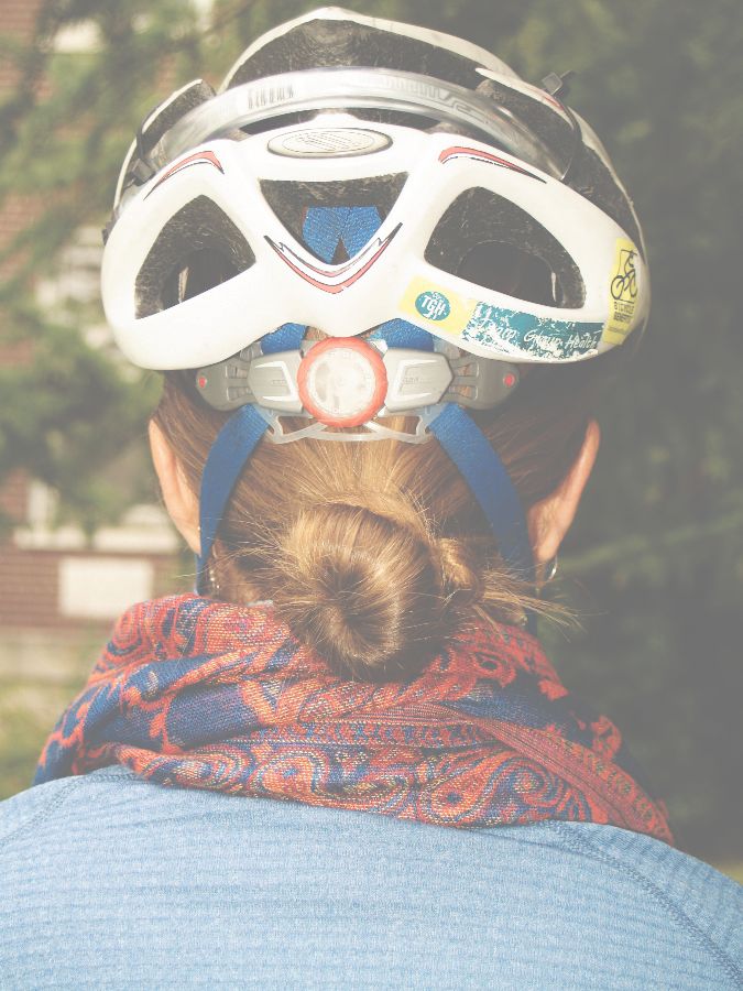 Neat Low Bun Under Helmet — Motorcycle Helmet Hairstyles