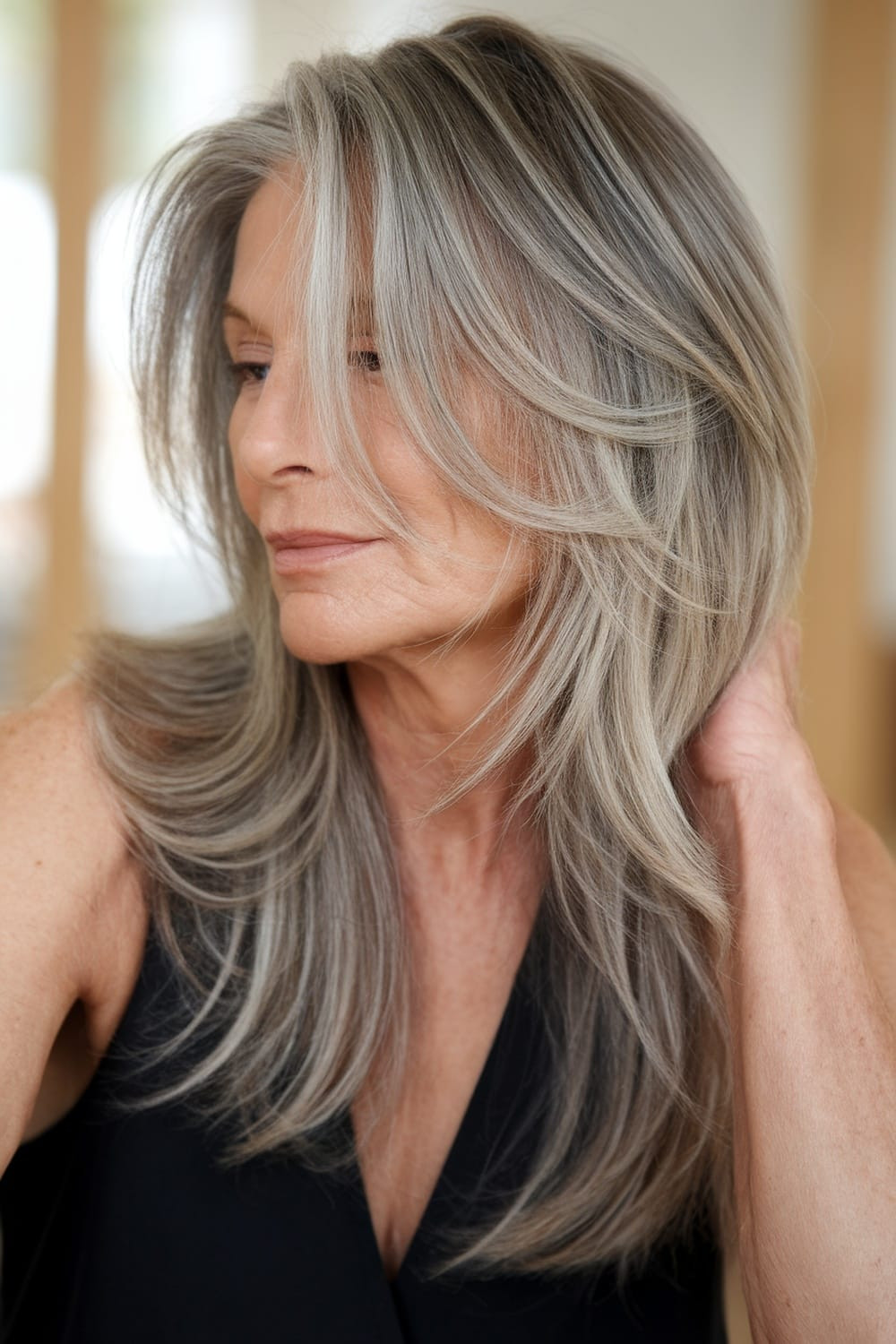 42 Gorgeous Long Hairstyles for Women Over 50