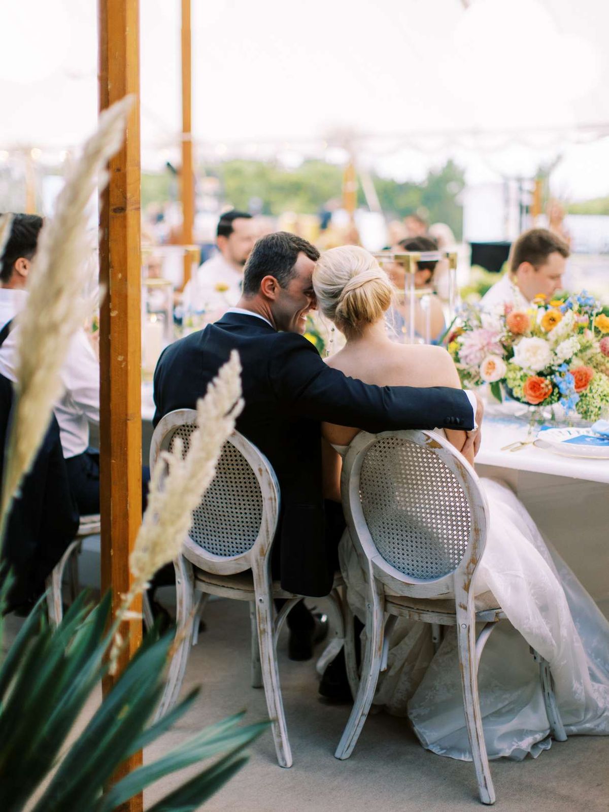 Textured Wavy Blonde Low Bun — Wedding Low Bun
