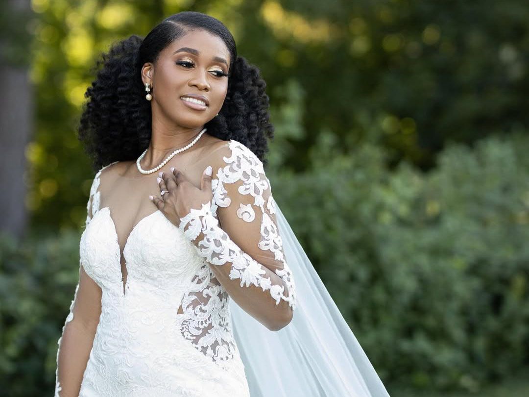 Voluminous Coily Curls Pulled Back Voluminous Coily Curls Pulled Back — Wedding Hairstyles