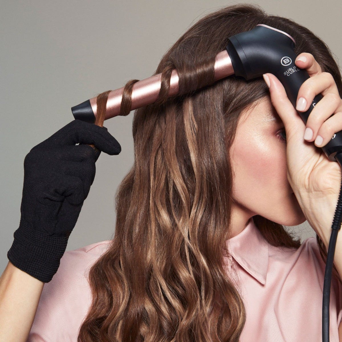 Spiral Wand Curls With Rose Gold Wand Spiral Wand Curls With Rose Gold Wand