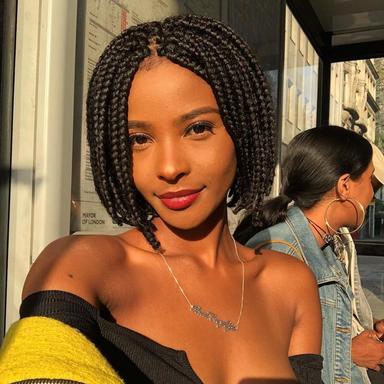 Neatly Done Black Collarbone Braids Neatly Done Black Collarbone Braids — Braided Bob