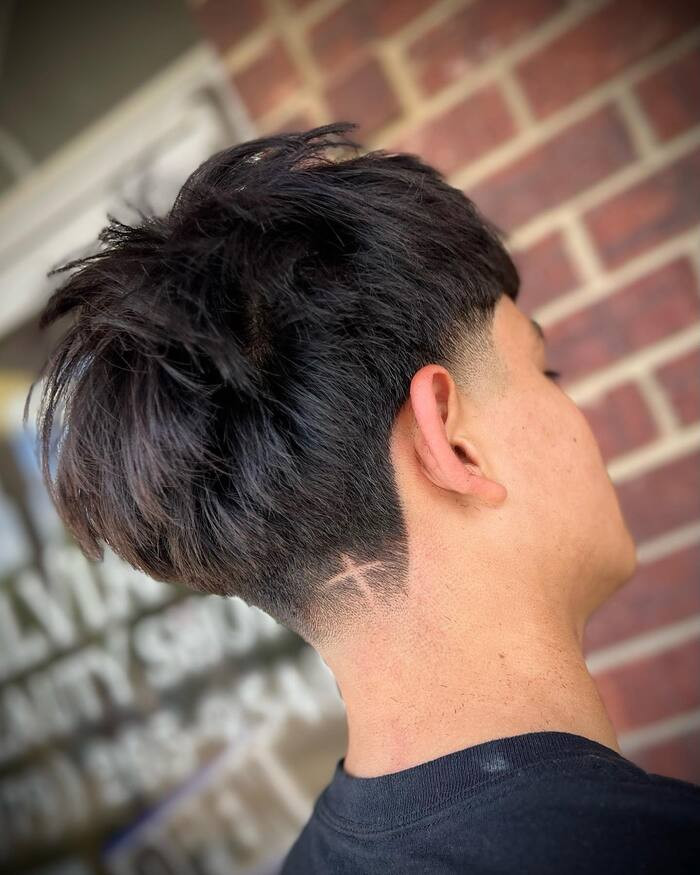 Textured Edgar With Intricate Hair Art Textured Edgar With Intricate Hair Art — Edgar Cut